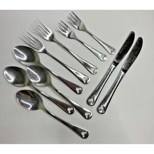 Disney Mickey Mouse Cut Out Stainless Flatware Salad Fork Spoon Dinner Fork Knif